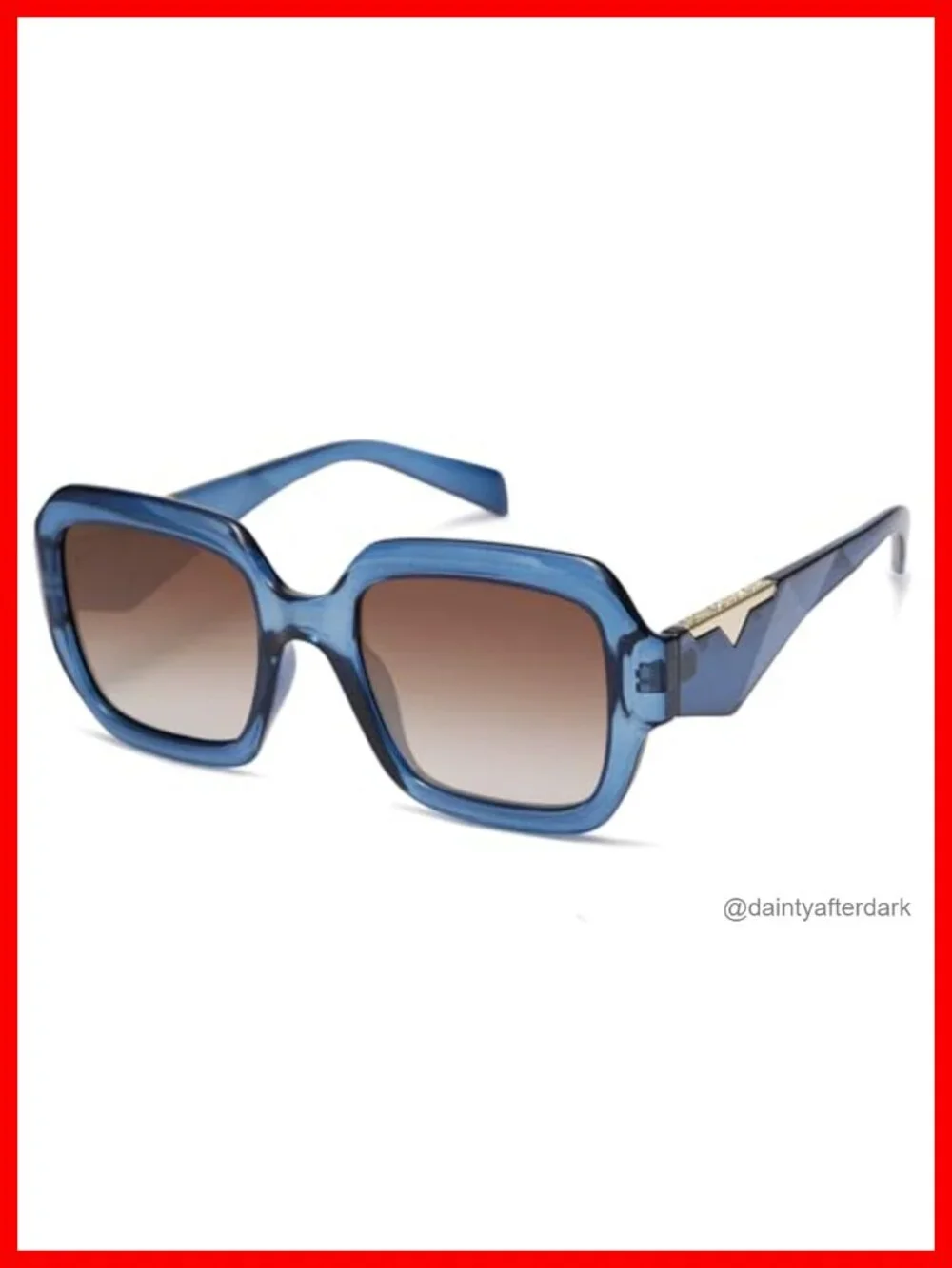 Trendy Square Polarized Sunglasses for Women UV400 Protection